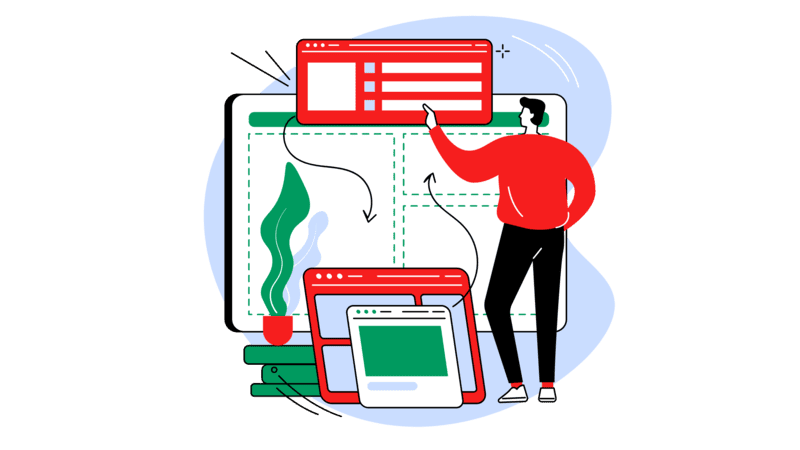  Content marketing illustration – Tekaxis blog and SEO content services 